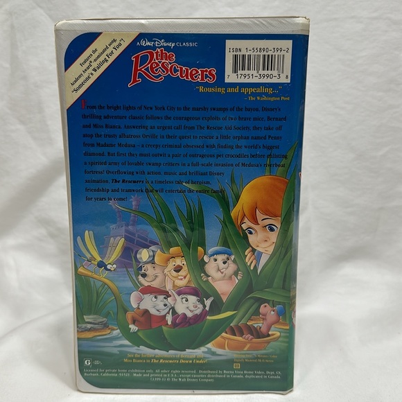 The Rescuers VHS - Picture 4 of 11
